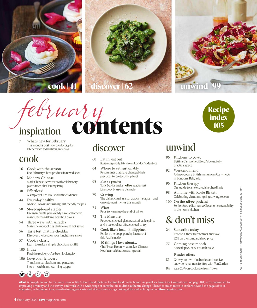 Olive Magazine Preview Pages