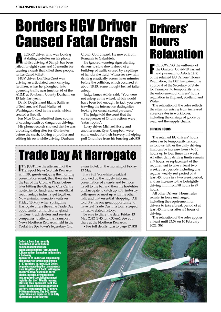 Transport News Preview Pages