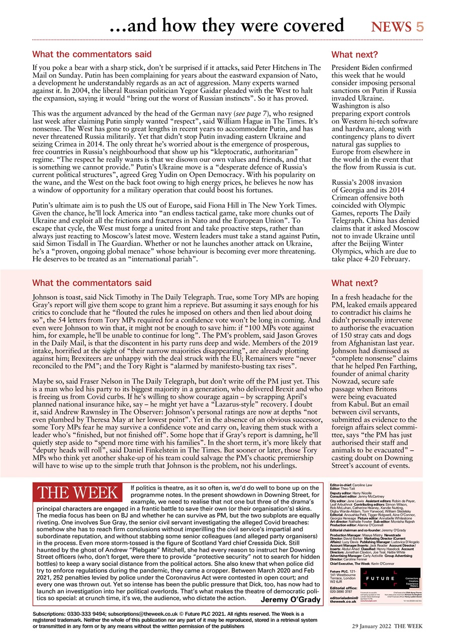 The Week Preview Pages