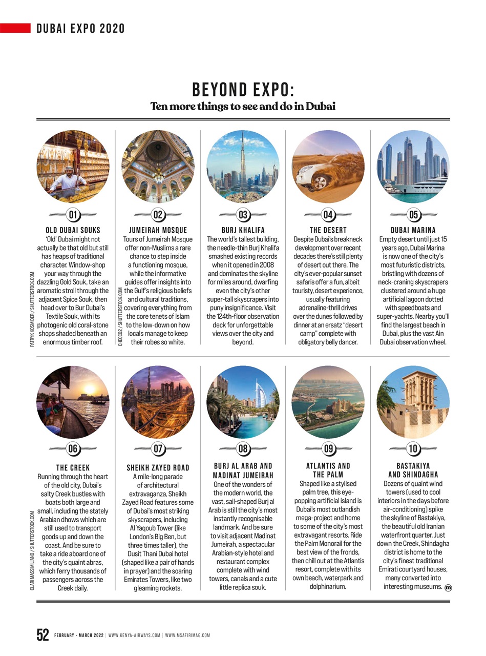 MSAFIRI – Kenya Airways Inflight Preview Pages