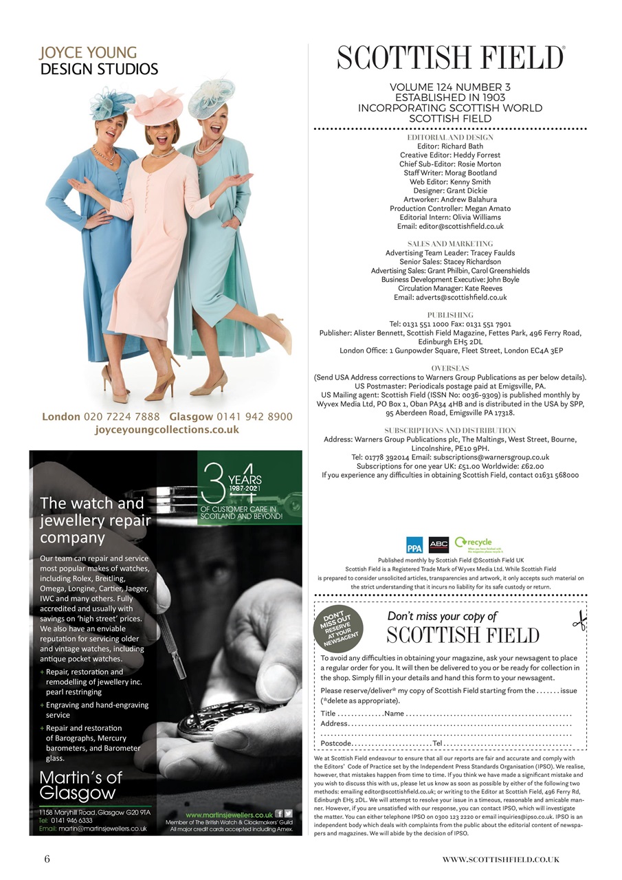 Scottish Field Preview Pages