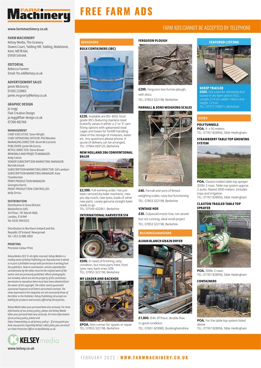 Farm Machinery Preview Pages