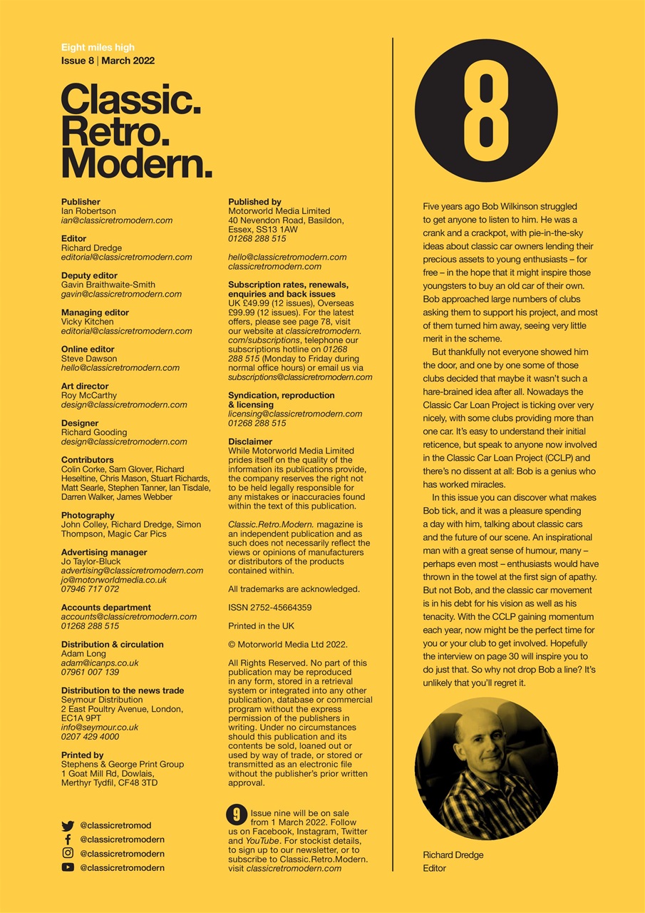 Classic Retro Modern Magazine Preview Pages