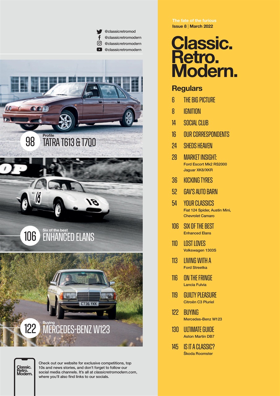 Classic Retro Modern Magazine Preview Pages