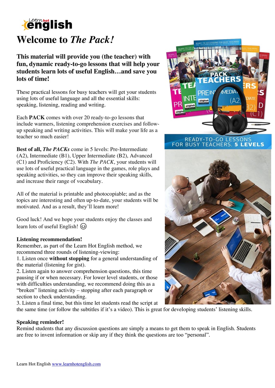 Learn Hot English Preview Pages