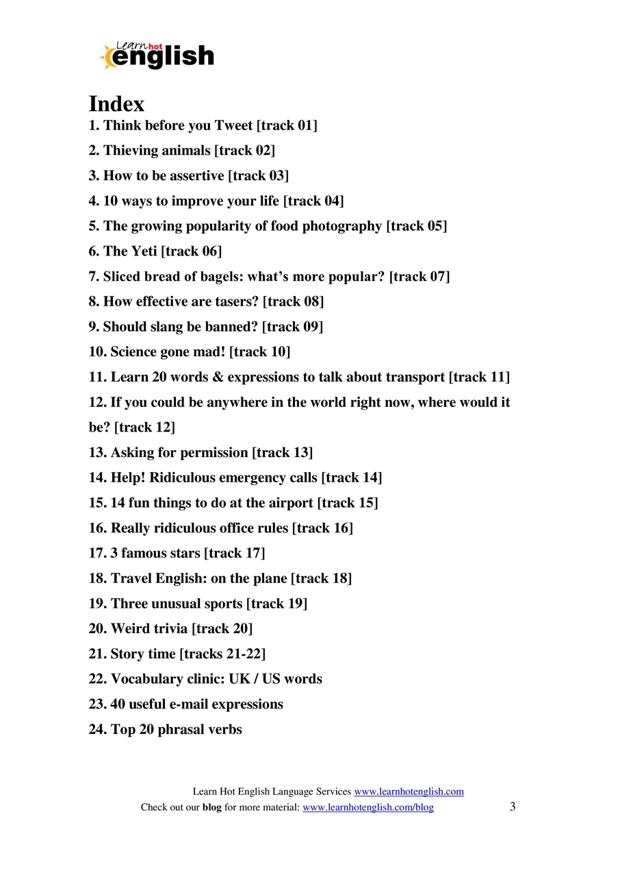 Learn Hot English Preview Pages