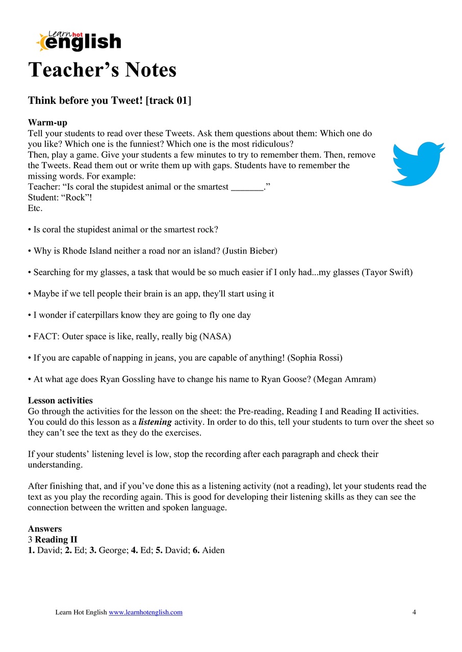 Learn Hot English Preview Pages