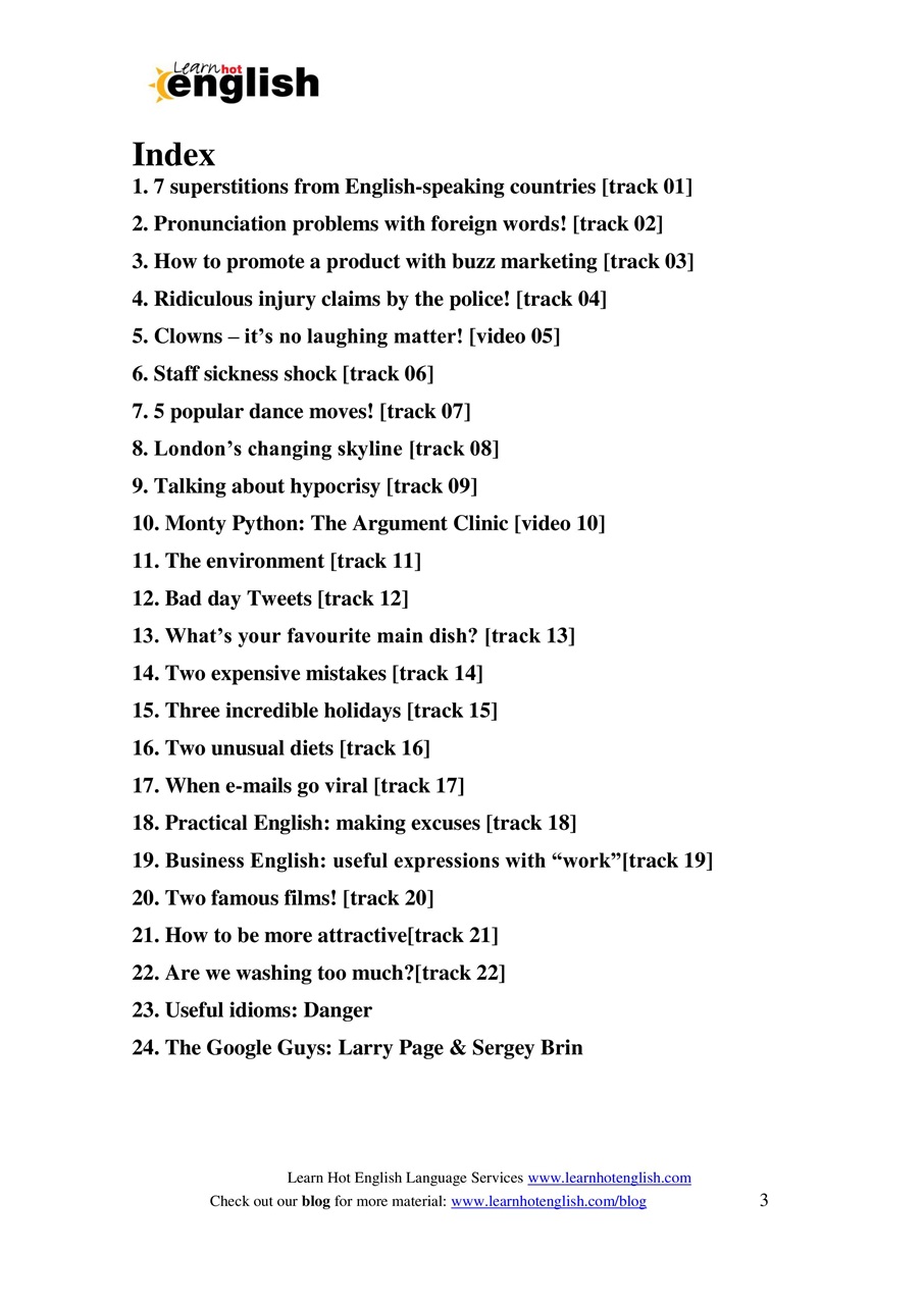 Learn Hot English Preview Pages