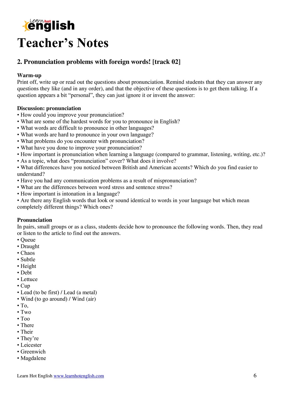 Learn Hot English Preview Pages