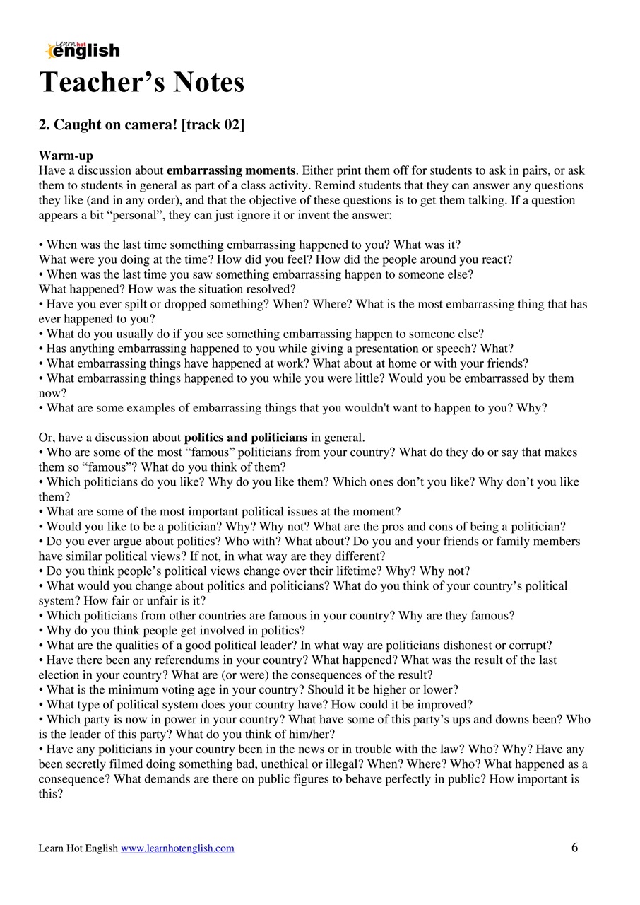 Learn Hot English Preview Pages