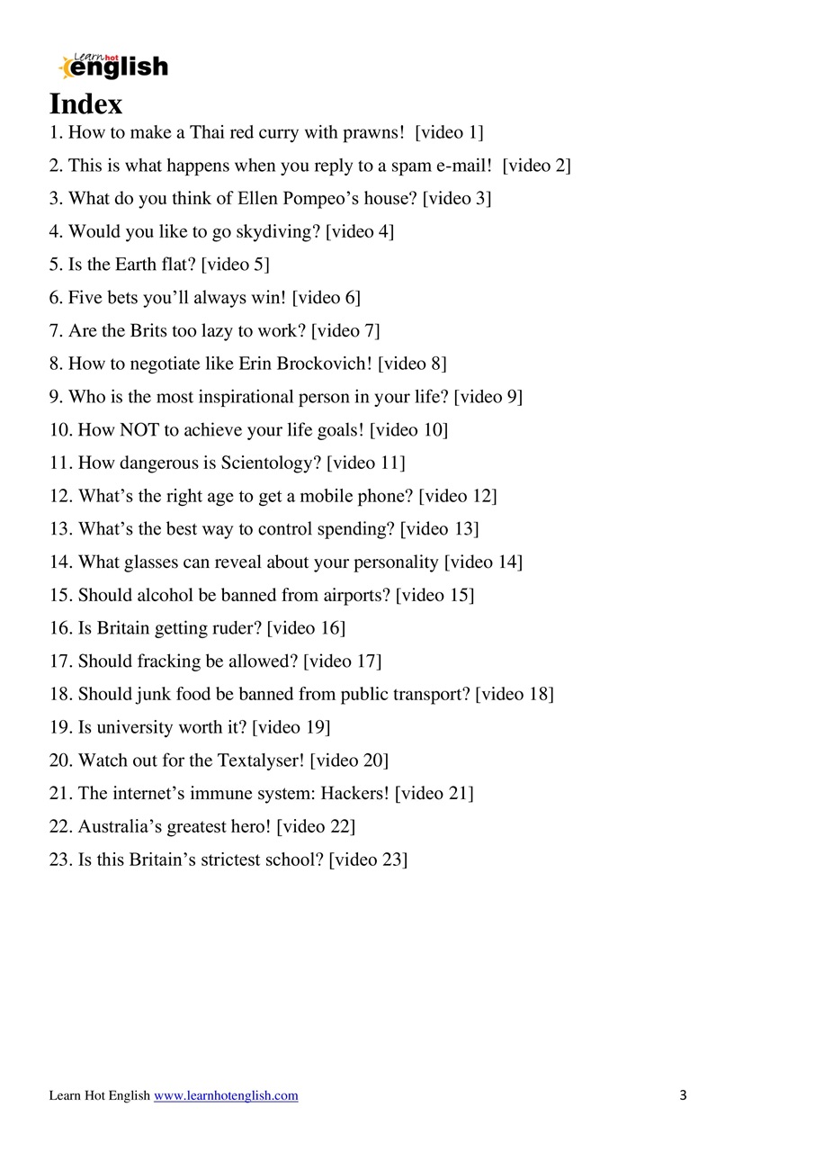 Learn Hot English Preview Pages