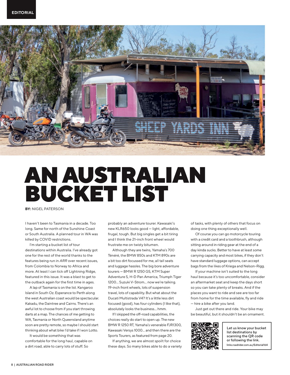 Australian Road Rider Preview Pages