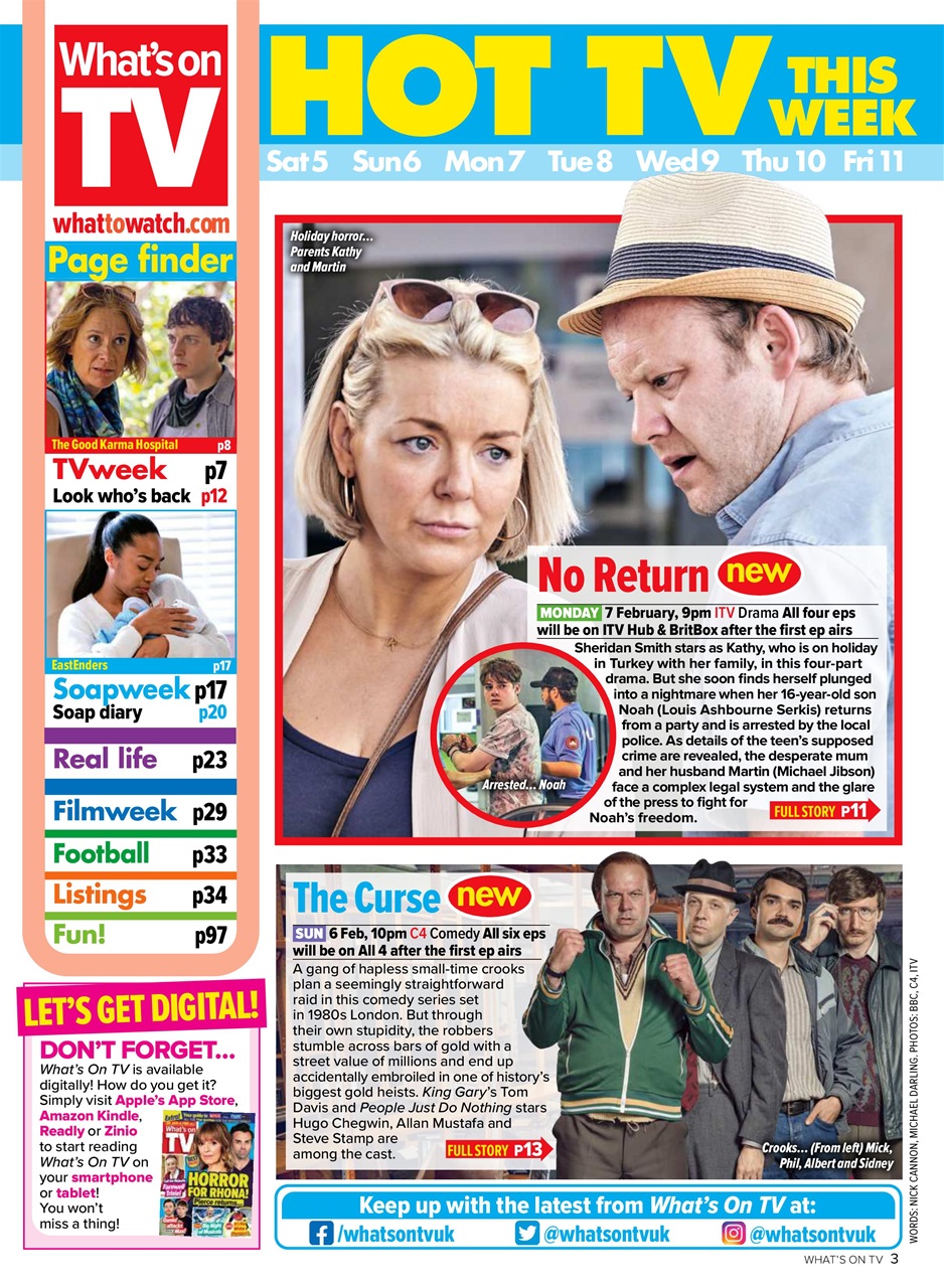 What's on TV Preview Pages