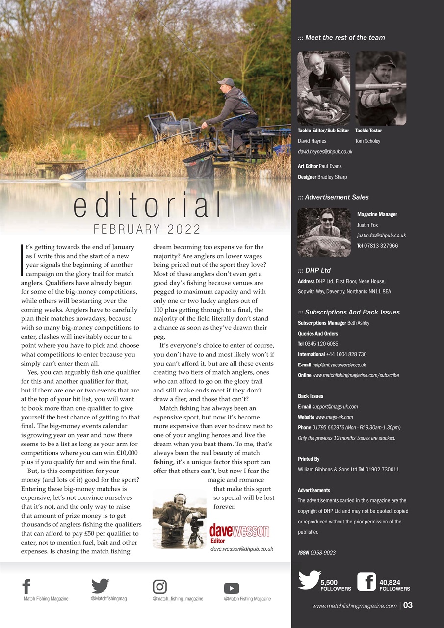 Match Fishing Preview Pages