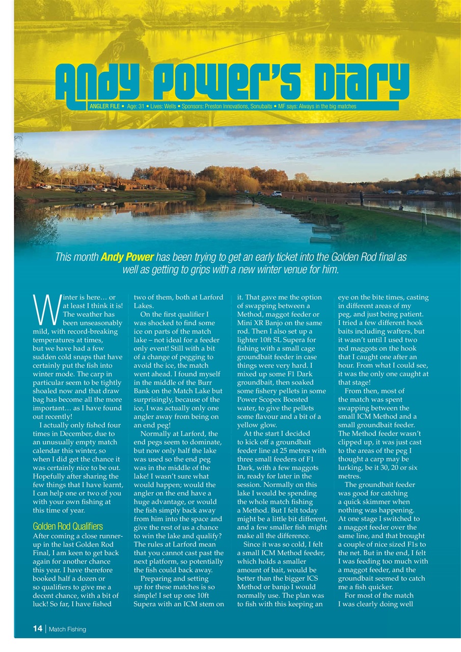 Match Fishing Preview Pages