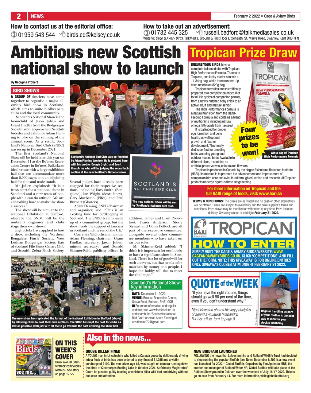 Cage & Aviary Birds Preview Pages