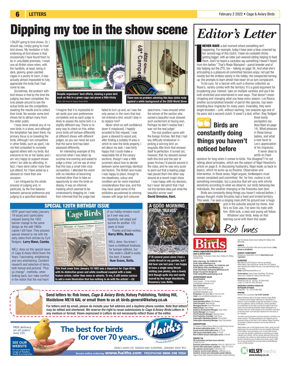 Cage & Aviary Birds Preview Pages