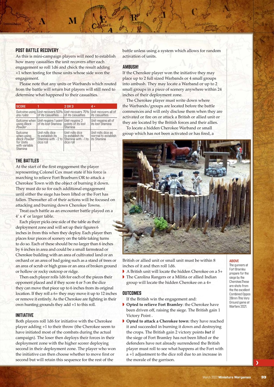 Miniature Wargames Preview Pages