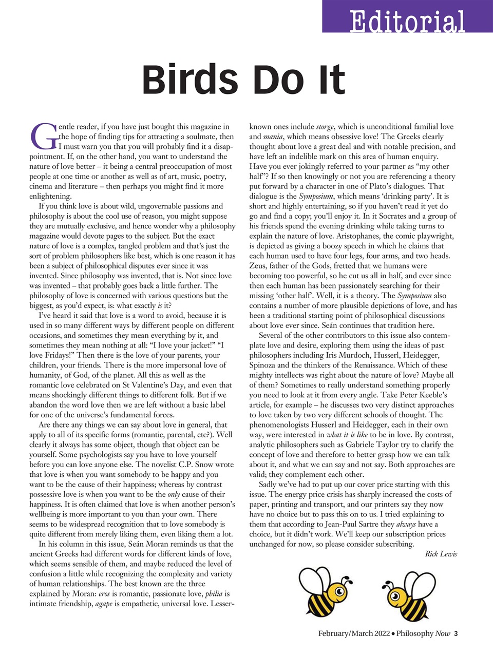 Philosophy Now Preview Pages