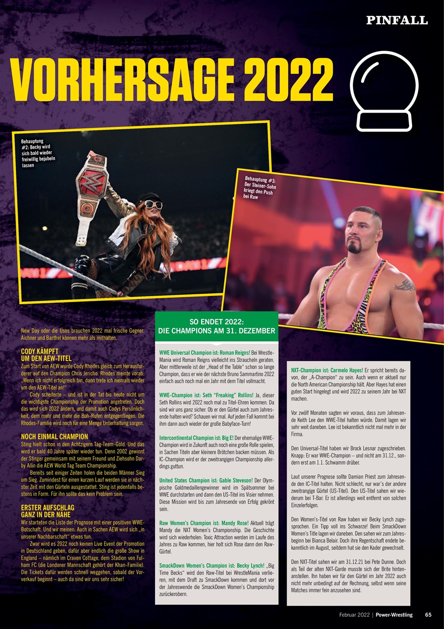 Power-Wrestling Preview Pages