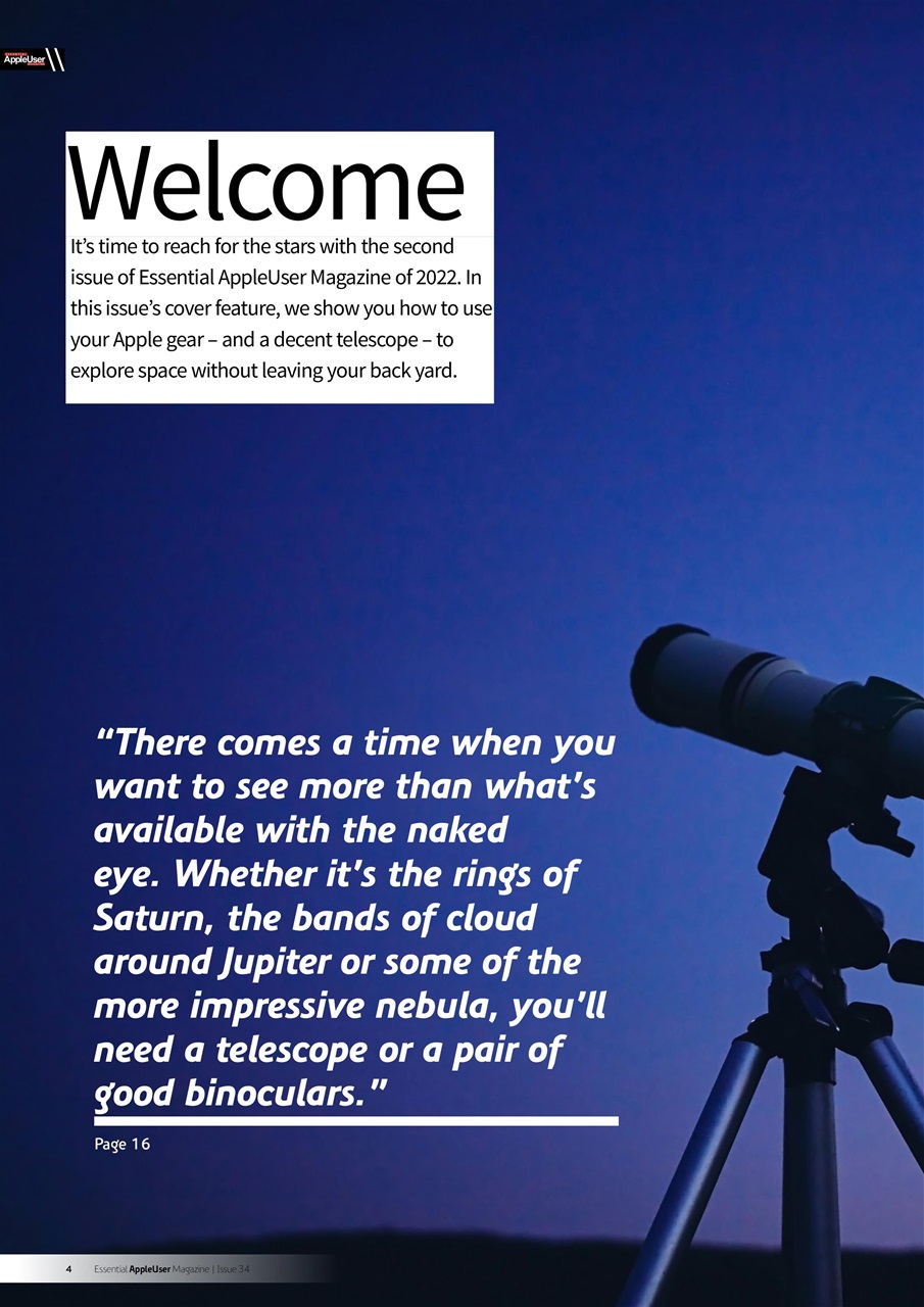 Essential Apple User Preview Pages