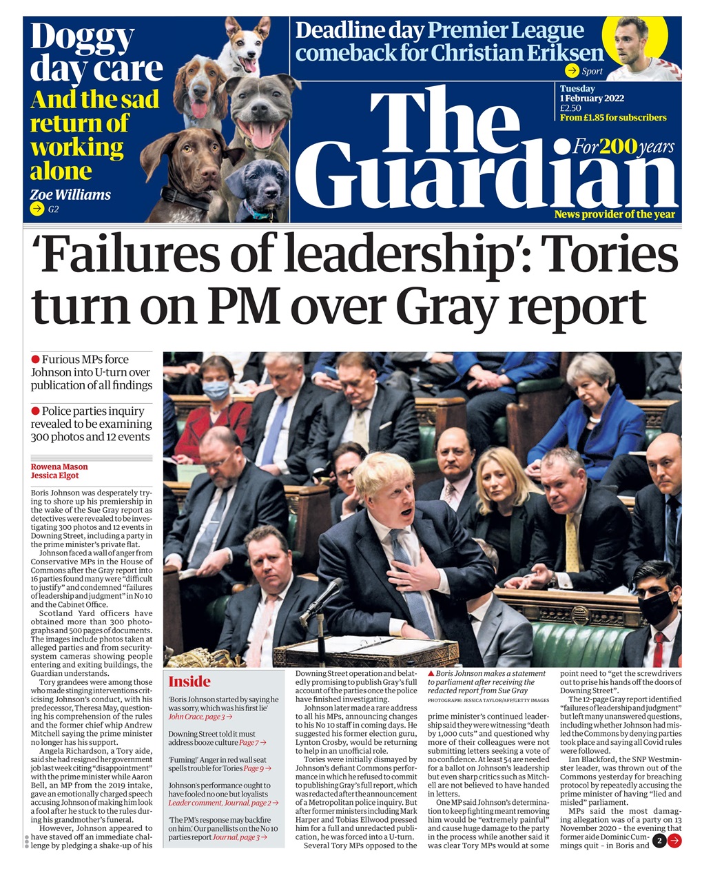 The Guardian Newspaper Preview Pages