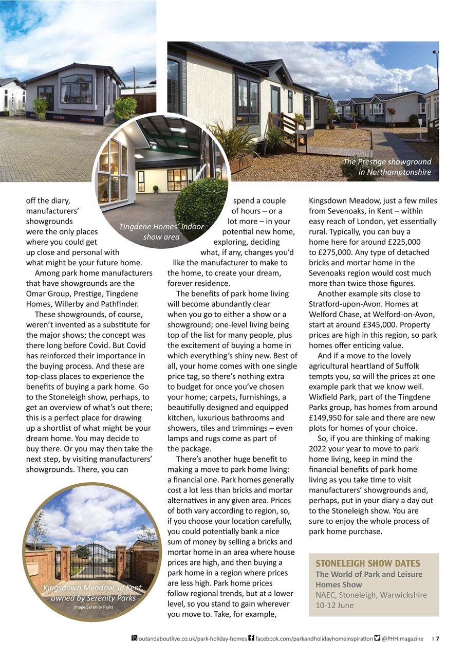 Park and Holiday Home Inspiration magazine Preview Pages