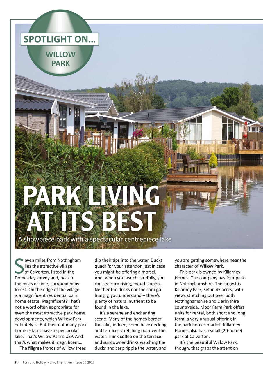 Park and Holiday Home Inspiration magazine Preview Pages