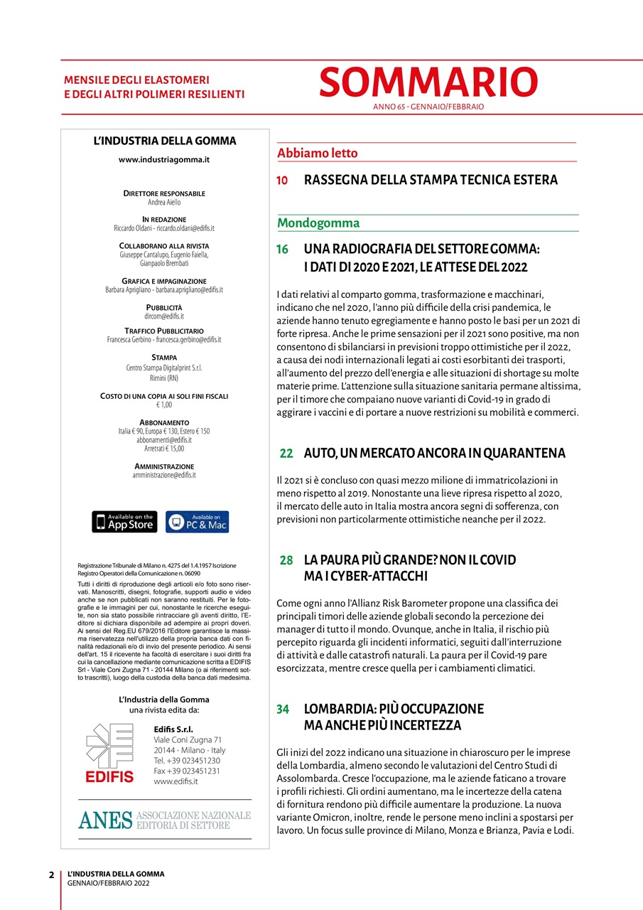 L’industria della Gomma Preview Pages