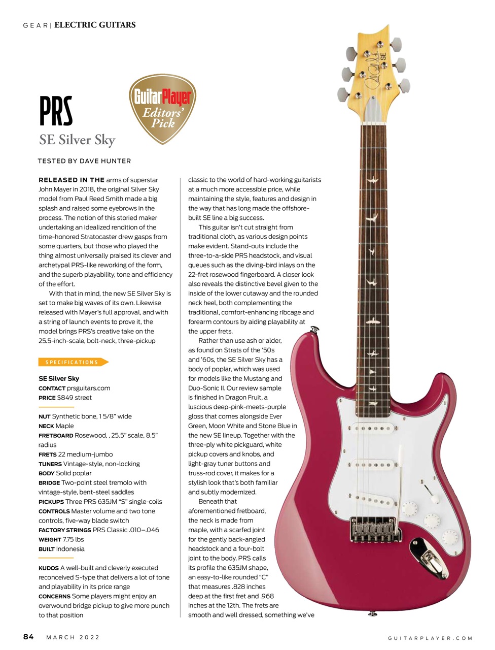 Guitar Player Preview Pages