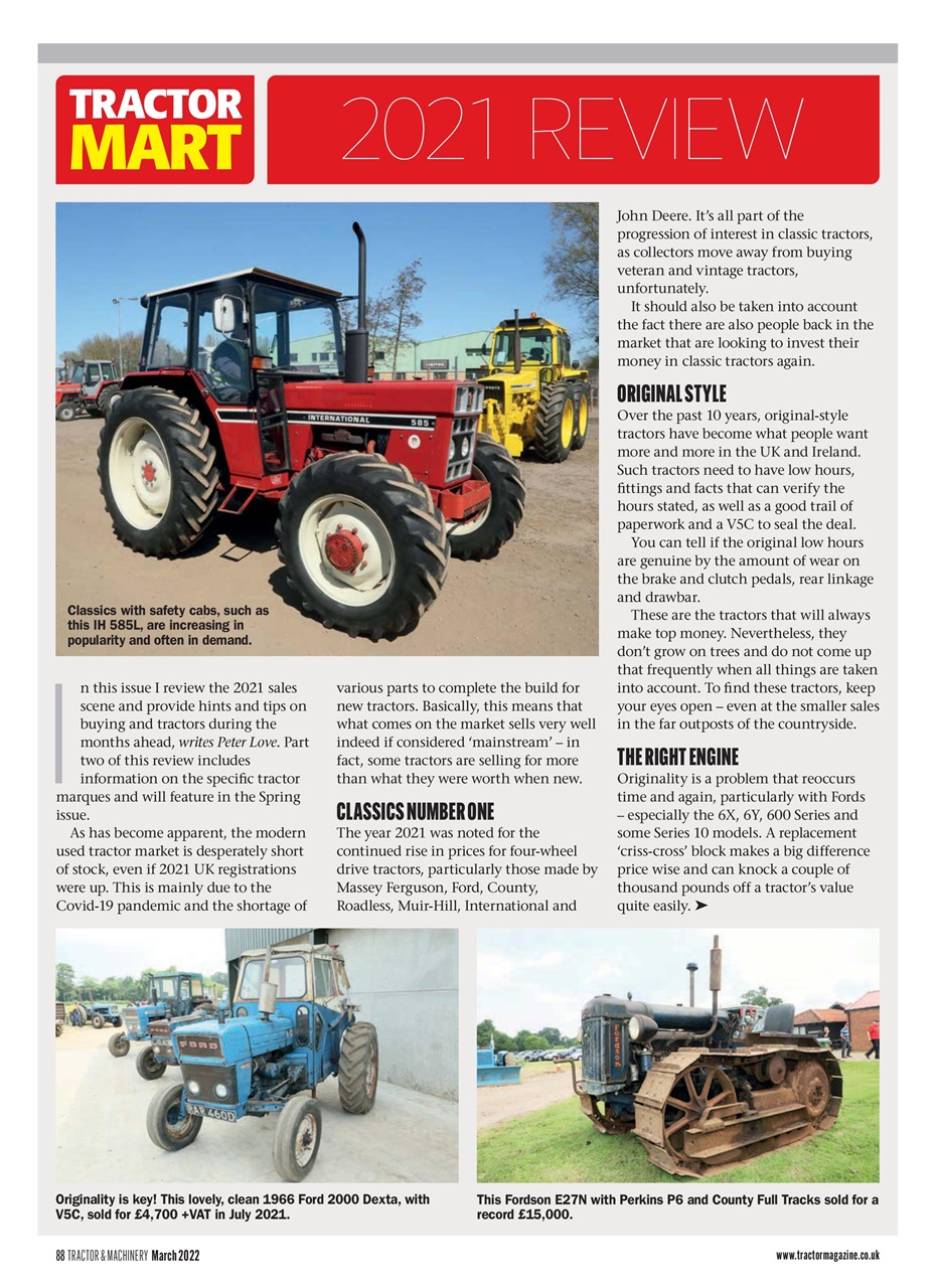 Tractor & Machinery Preview Pages