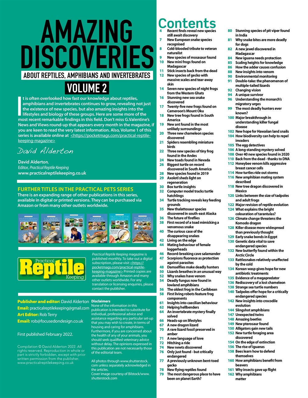 Practical Reptile Keeping Preview Pages