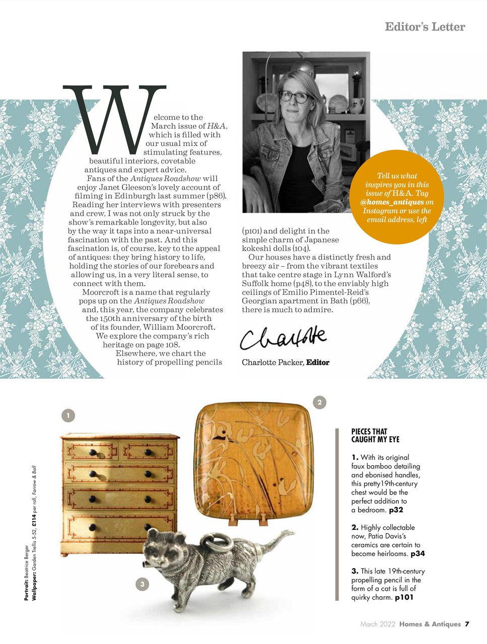 Homes & Antiques Magazine Preview Pages