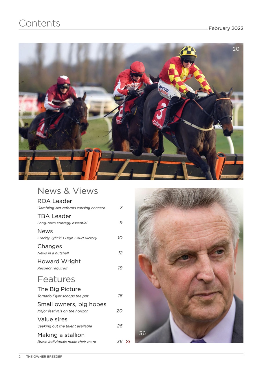 The Owner Breeder Preview Pages