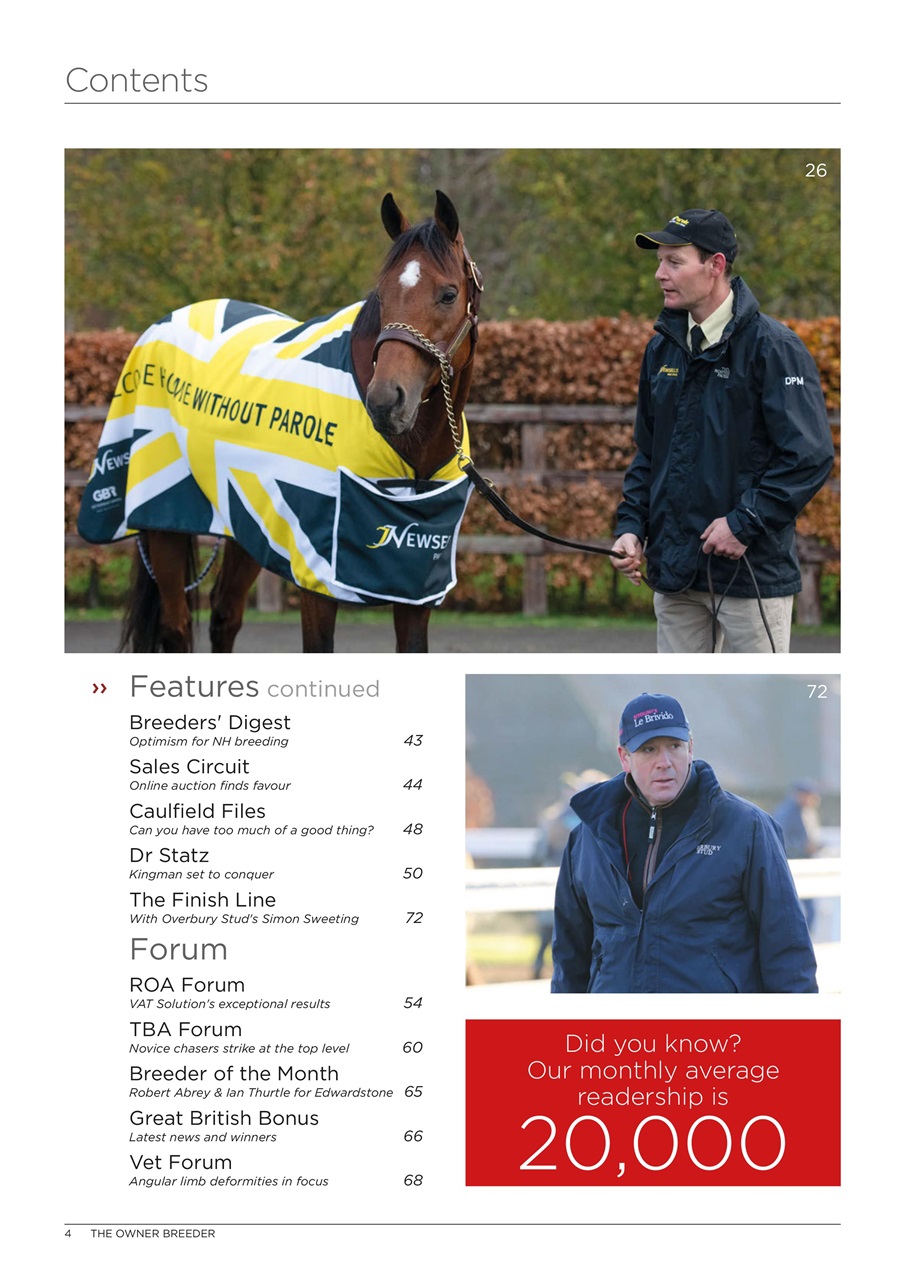 The Owner Breeder Preview Pages