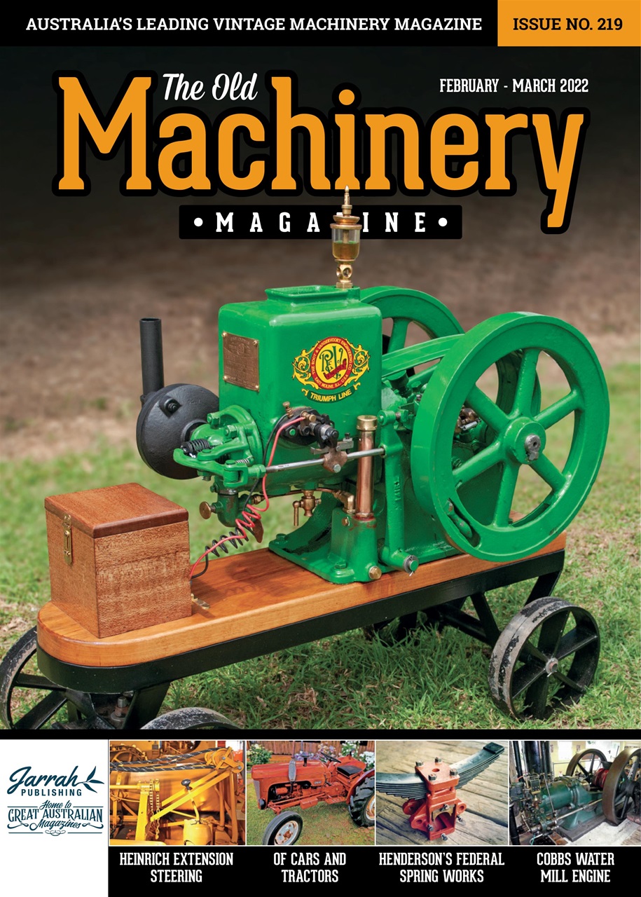 The Old Machinery Magazine Preview Pages