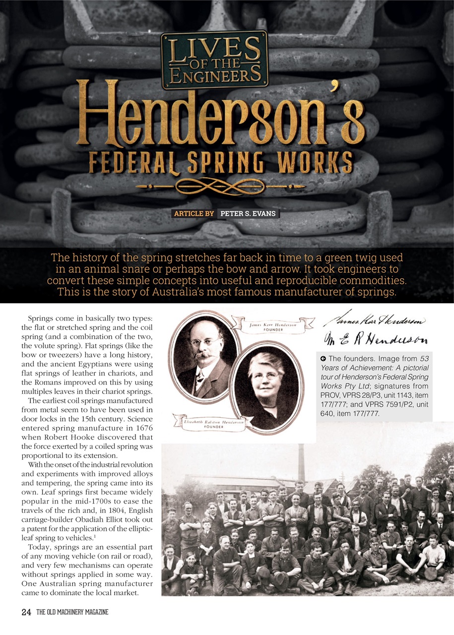 The Old Machinery Magazine Preview Pages