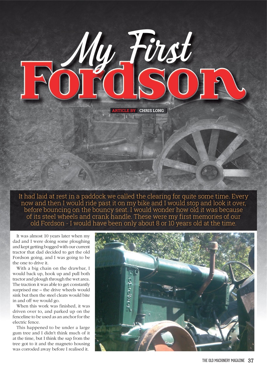 The Old Machinery Magazine Preview Pages