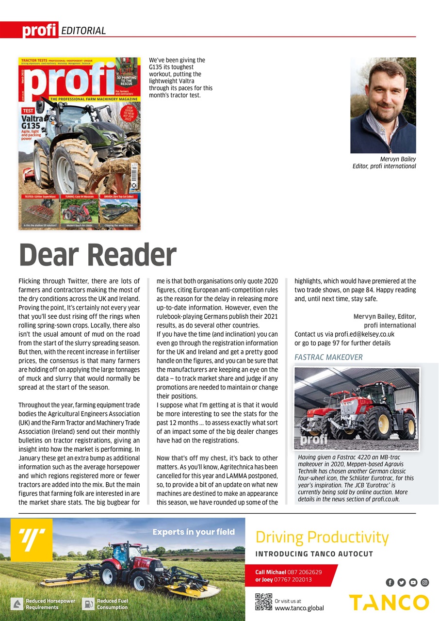 Profi International Preview Pages