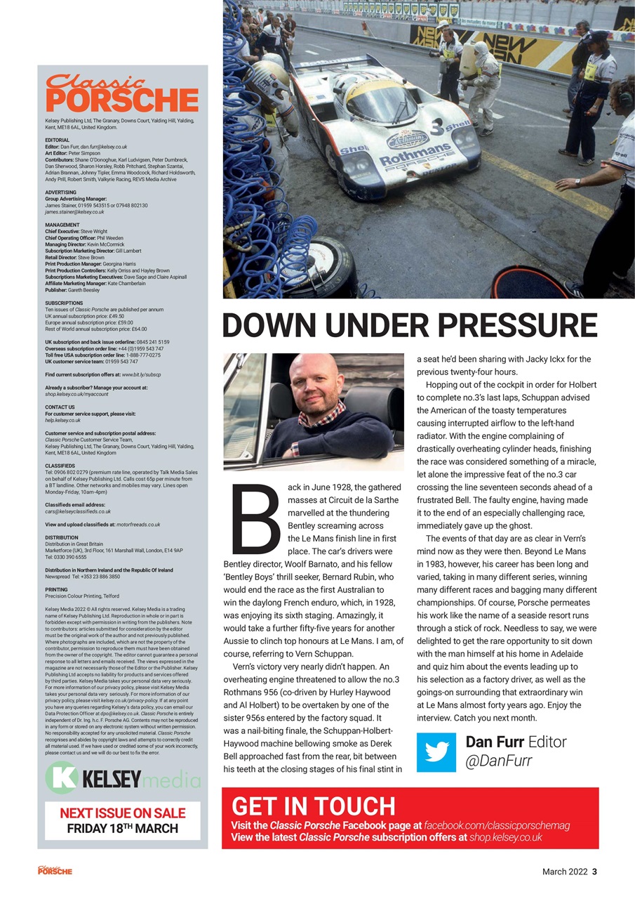 Classic Porsche Preview Pages