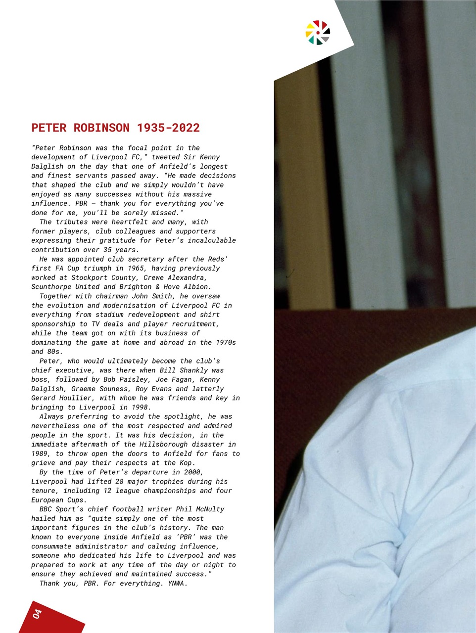 Liverpool FC Programmes Preview Pages