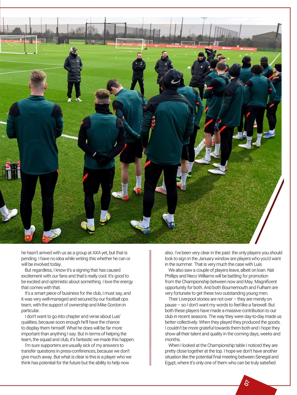 Liverpool FC Programmes Preview Pages