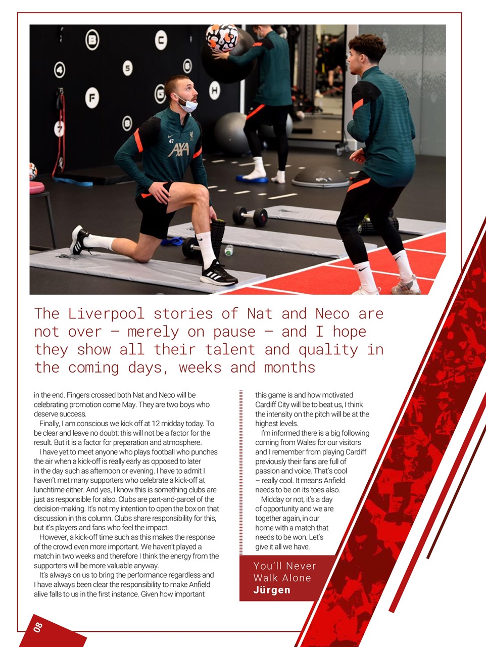 Liverpool FC Programmes Preview Pages