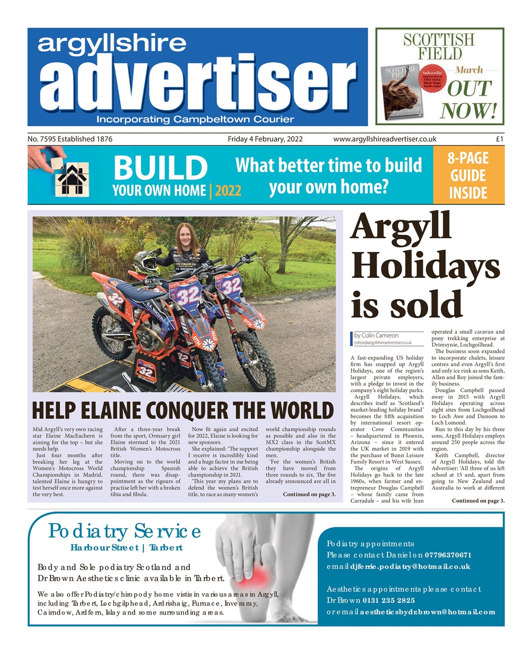 Argyllshire Advertiser Preview Pages