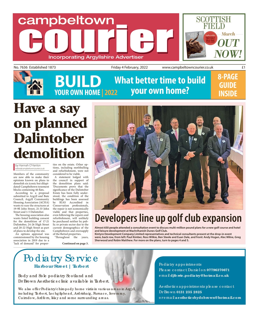 Campbeltown Courier Preview Pages