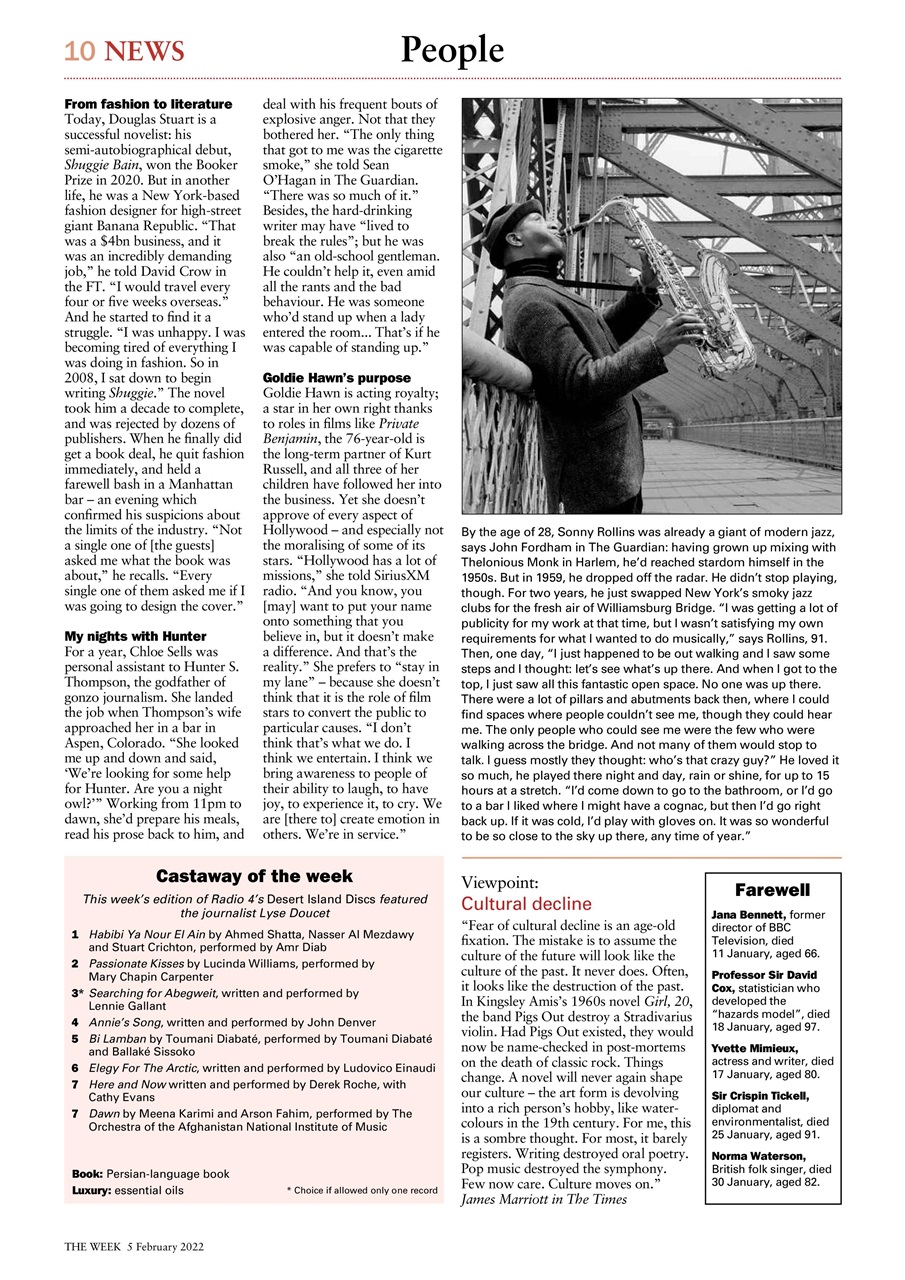 The Week Preview Pages