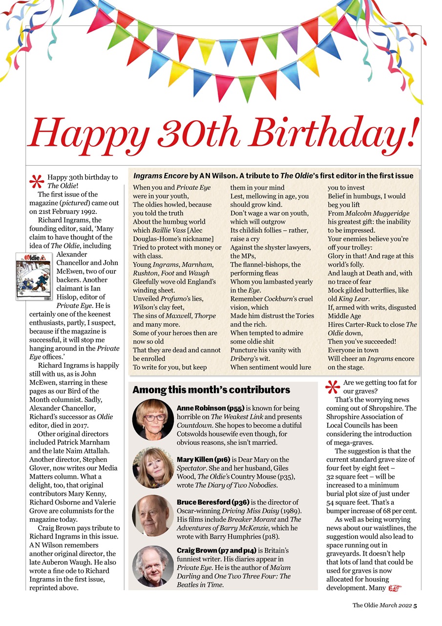 The Oldie Preview Pages