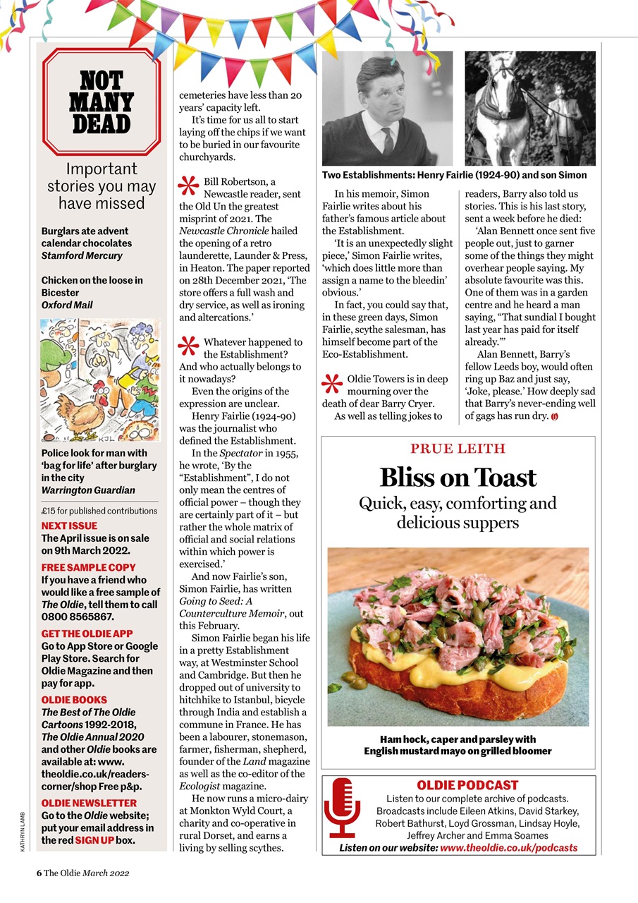 The Oldie Preview Pages