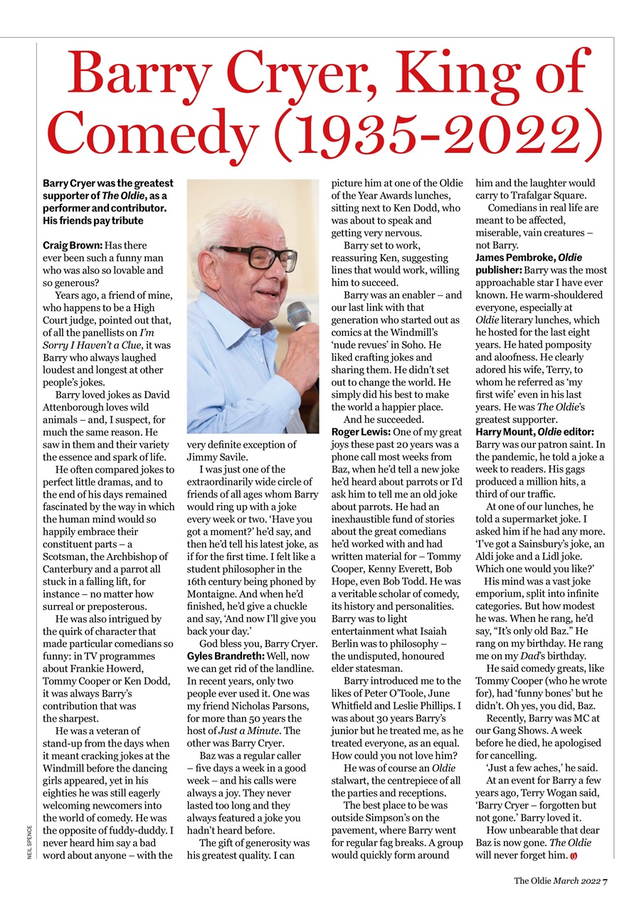 The Oldie Preview Pages