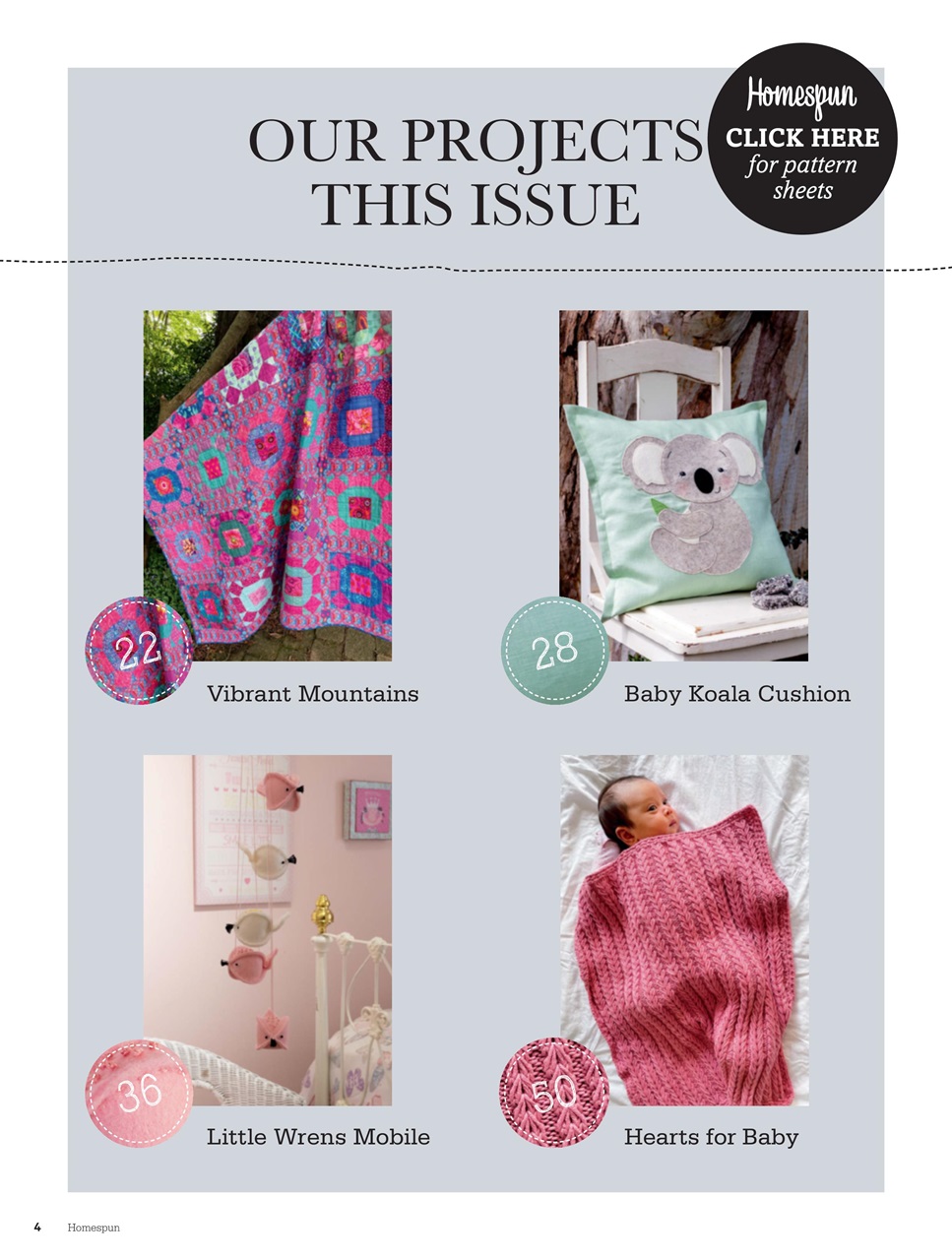 Homespun Preview Pages